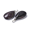Natural Dragon Blood Pendants G-D084-01P-B12-3