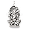 Tibetan Style Alloy Big Pendants TIBEP-T002-119AS-NR-1