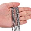 Non-Magnetic Synthetic Hematite Beads Strands G-G093-3mm-4