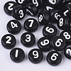 Opaque Acrylic Beads X-SACR-R243-01-1