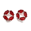 Brass Micro Pave Cubic Zirconia Beads KK-F913-02S-2