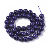 Natural Quartzite Jade Beads Strands G-S150-57-10mm-1-2
