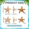 60Pcs 2 Styles 1-Hole Alloy Shank Buttons BUTT-PH0001-79KCG-2