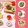 12Pcs 6 Styles Fruit Doughnut Resin Brooches JEWB-CJ0003-08-3