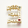 Brass Micro Pave Cubic Zirconia Pendants ZIRC-S061-64E-2