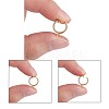 Brass Clip-on Hoop Earring Findings X-KK-P102-01G-3