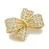 Rack Plating Brass Micro Pave Clear Cubic Zirconia Buttons KK-K293-07B-G-2
