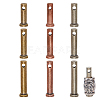  9Pcs 9 Style Brass Connecting Rod Plug Bolt Pin KK-NB0003-66-2