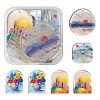 8Pcs 4 Style Landscape Design Series Acrylic Pendants X1-KY-LS0001-27-2