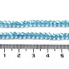 Electroplate Transparent Glass Beads Strands LS-EGLA-A035-T3mm-A08-4