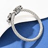 304 Stainless Steel Bangles for Men Women BJEW-H631-05B-AS-3