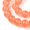 Baking Paint Imitation Jade Glass Round Bead Strands DGLA-Q021-8mm-31-3