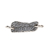 S925 Sterling Silver Connector Charms STER-Q006-03AS-1