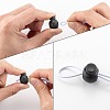 1-Hole Dyed Iron Spring Loaded Eco-Friendly Plastic Round Buckle Cord Toggle Lock Beans Stoppers for Sportwear Luggage Backpack Straps X-FIND-E004-60B-18mm-6