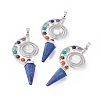 7 Chakra Natural Lapis Lazuli Big Pendants G-F733-02D-4