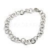 Fashionable 304 Stainless Steel Cable Chain Bracelets STAS-A028-B088P-1