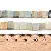 Natural Flower Amazonite Beads Strands G-T139-6x6-31A-5