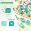 10Pcs Gradient Color & UV Plating Transparent Acrylic Beads OACR-YW0002-25D-3