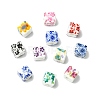 Printed Porcelain European Beads FIND-CJZ0001-003-8