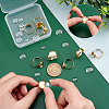 Unicraftale DIY Flat Round Finger Ring Making Kit DIY-UN0003-45-2