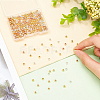 320Pcs 4 Style Brass Solid Beads KK-PH0009-18-3