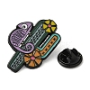 Cactus with Chameleon Enamel Pin JEWB-H013-01EB-02-3