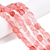 Cherry Quartz Glass Beads Strands G-T138-100-1