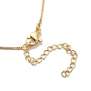 Brass Micro Pave Cubic Zirconia Letter Pendant Necklaces KK-Z069-01G-S-3