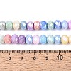 Anti-Tarnish Electroplate Rondelle Glass Beads Strands X-EGLA-T021-8mm-17-01-2