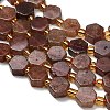 Natural Strawberry Quartz Beads Strands G-F833-B01-01-4