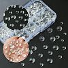 400Pcs Transparent Glass Cabochons GGLA-YW0001-15-3