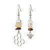 Natural Mixed Stone Bees Dangle Earrings EJEW-JE06151-1