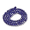 Electroplate Opaque Glass Beads Strands EGLA-A035-P6mm-A09-2