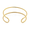 Ion Plating(IP) Hollowed 304 Stainless Steel Cuff Bangles for Women Men BJEW-P331-02G-3