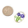 Glass Seed Beaded & Handmade Millefiori Glass Pendants PALLOY-MZ00901-02-2