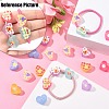Transparent Printed Acrylic Beads MACR-S373-124-H10-5