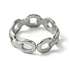 304 Stainless Steel Open Cuff Ring RJEW-L110-035P-3