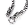 Tarnish Resistant 316 Surgical Stainless Steel Curb Chain Bracelets BJEW-G520-25-2