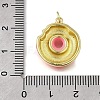 Brass Enamel Pendants KK-U072-04G-3