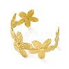 Ion Plating(IP) 304 Stainless Steel Cuff Bangles for Women BJEW-G729-05G-2