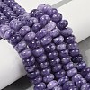 Dyed Natural White Jade Beads Strands G-G107-A12-01-2
