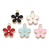 Alloy Enamel Pendants PALLOY-S133-014-1