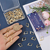 60Pcs Brass Donut Bails KK-SC0004-58G-3