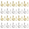 20Pcs 2 Colors Tibetan Style Alloy Hook and Eye Clasps FIND-YW0003-89-1