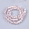 Electroplate Glass Beads Strands EGLA-Q118-8mm-B12-2
