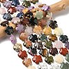 Mixed Natural Gemstone Flower Beads Strands G-L241A-07-1