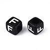 Initial Acrylic Horizontal Hole Beads OACR-ZX006-35F-2
