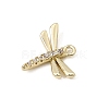 Brass Micro Pave Clear Cubic Zirconia Charms CU-CBA3D76-03G-01-2