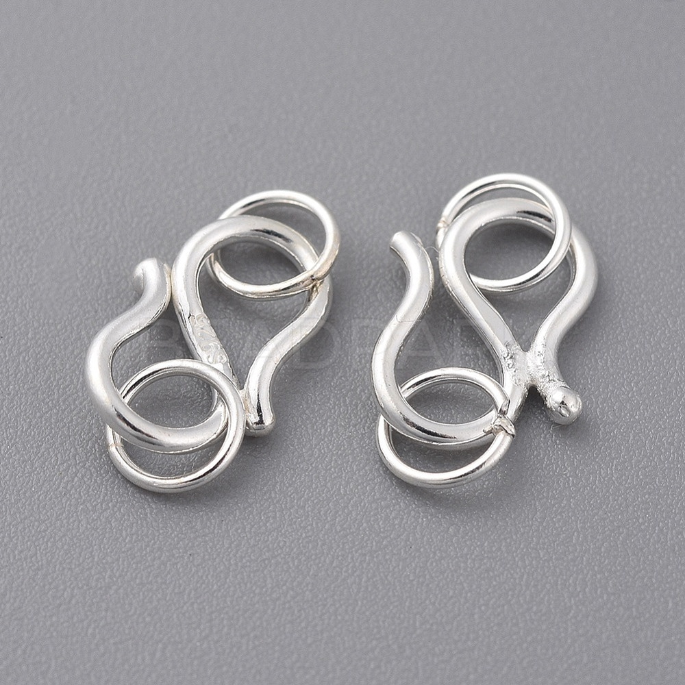 925 Sterling Silver S-Hook Clasps - Beadpark.com