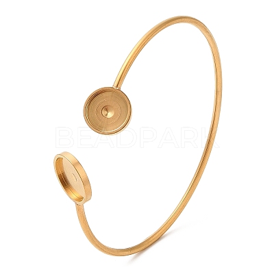 Ion Plating(IP) 304 Stainless Steel Bangle Makings STAS-R123-01G-1